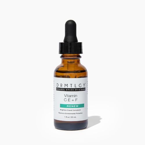 DRMTLGY Advanced C E Ferulic Antioxidant Serum with 15% Vitamin C, Vitamin E & Ferulic Acid, Brightening Face Serum for Radiance, Smooth Texture, and All Skin Types