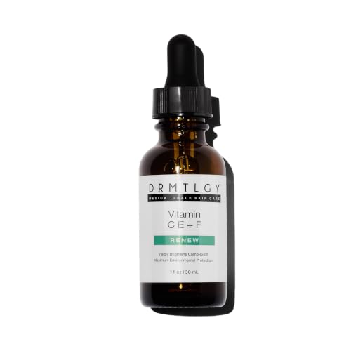 DRMTLGY Advanced C E Ferulic Antioxidant Serum with 15% Vitamin C, Vitamin E & Ferulic Acid, Brightening Face Serum for Radiance, Smooth Texture, and All Skin Types