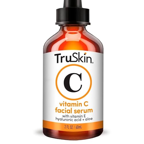 TruSkin Vitamin C Serum for Face – Anti Aging Face Serum with Hyaluronic Acid & Vitamin E – Brightening Formula for Improving Appearance of Dark Spots, Fine Lines & Wrinkles – All Skin Types, 2 Fl Oz