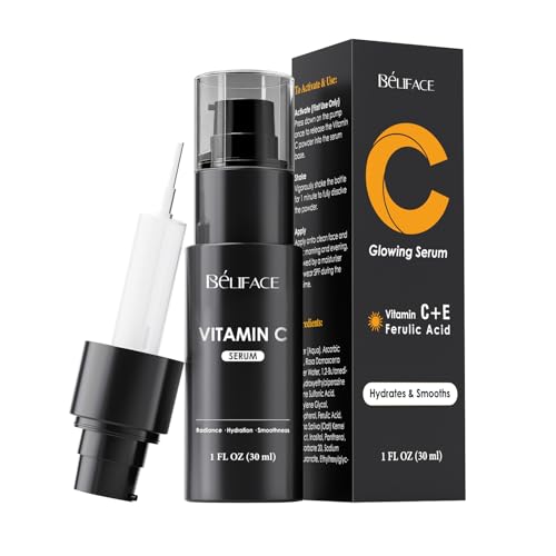 Vitamin C Serum for Face - CE Ferulic Acid Facial Serums - Brightening & Hydrating Anti-Aging Serum for Dark Spots, Uneven Tone & Fine Lines – Clean, Paraben-Free Formula – 1 fl oz