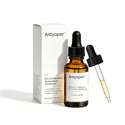 Antyoper Vitamin C Serum for Face, Vitamin C + Vitamin E +15% Ferulic Acid Serum, Anti Aging Face Serum for Dark Spots, Fine Lines and Dull Skin, Brightening Antioxidant Serum, 1 Fl Oz/ 30 ML