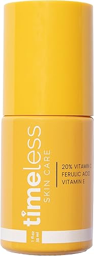 Timeless Skin Care Vitamin C Serum with Vitamin E & Ferulic Acid - Bri — Our hands-on testing setup for luxury vitamin c serums fo