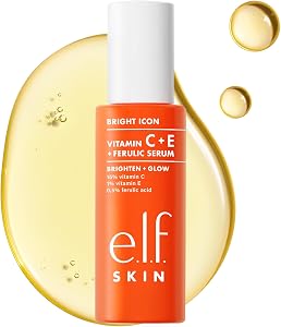 e.l.f. SKIN Bright Icon Vitamin C + E + Ferulic Face Serum, Brightening & Soothing wit
