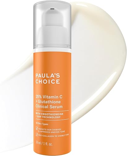 Paula’s Choice 25% Vitamin C Serum with Glutathione & Antioxidants, Fa — Our hands-on testing setup for best luxury vitamin c seru