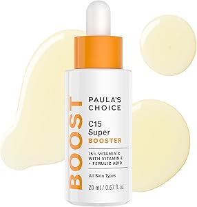 Paula's Choice BOOST C15 Super Booster, 15% Vitamin C Serum for Face, Face Serum with Vita