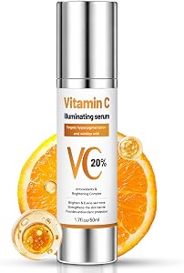 Vitamin C Serum for Face, 20% Vitamin C Serum for Mature & Aging Skin, Gentle Anti Agi