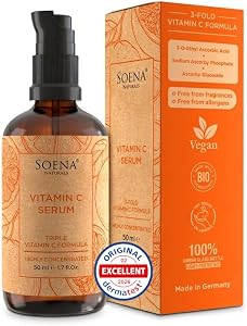 Vitamin C Serum for Face • 3 Stable Vitamin C Forms + 4 Power Ingredients: Hyaluronic Acid