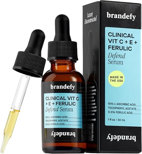 Brandefy Vitamin C Face Serum 15% L. Ascorbic Acid, Ferulic Acid .5% + — Side-by-side comparison of top picks in this category