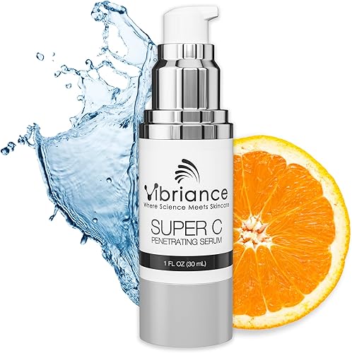 Vibriance Super C Serum for Mature Skin - All-in-One Vitamin Formula H — Our hands-on testing setup for luxury vitamin c serums bu