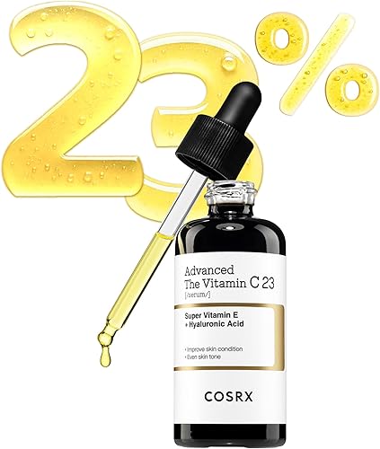 COSRX Advanced Pure Vitamin C 23% Serum with Vitamin E & Glutathione, Korean Vitamin C Serum for Fine Lines, Uneven Skin Tone & Dull Skin, 0.7oz, Korean Skin Care